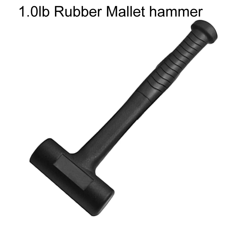 1.0lb durable Rubber Hammer Mallet hammer Anti-Vibration Security Repair Tools Striking No elastic Auto handtools | Инструменты