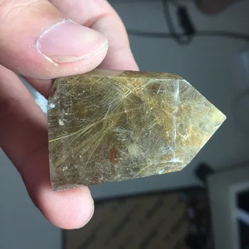 33g Helaing Rutialted Quartz Single Point Crystal Wand Home Decoration Accessories
33g Helaing Rutialted Quartz Single Point Crystal Wand Home Decoration Accessories
