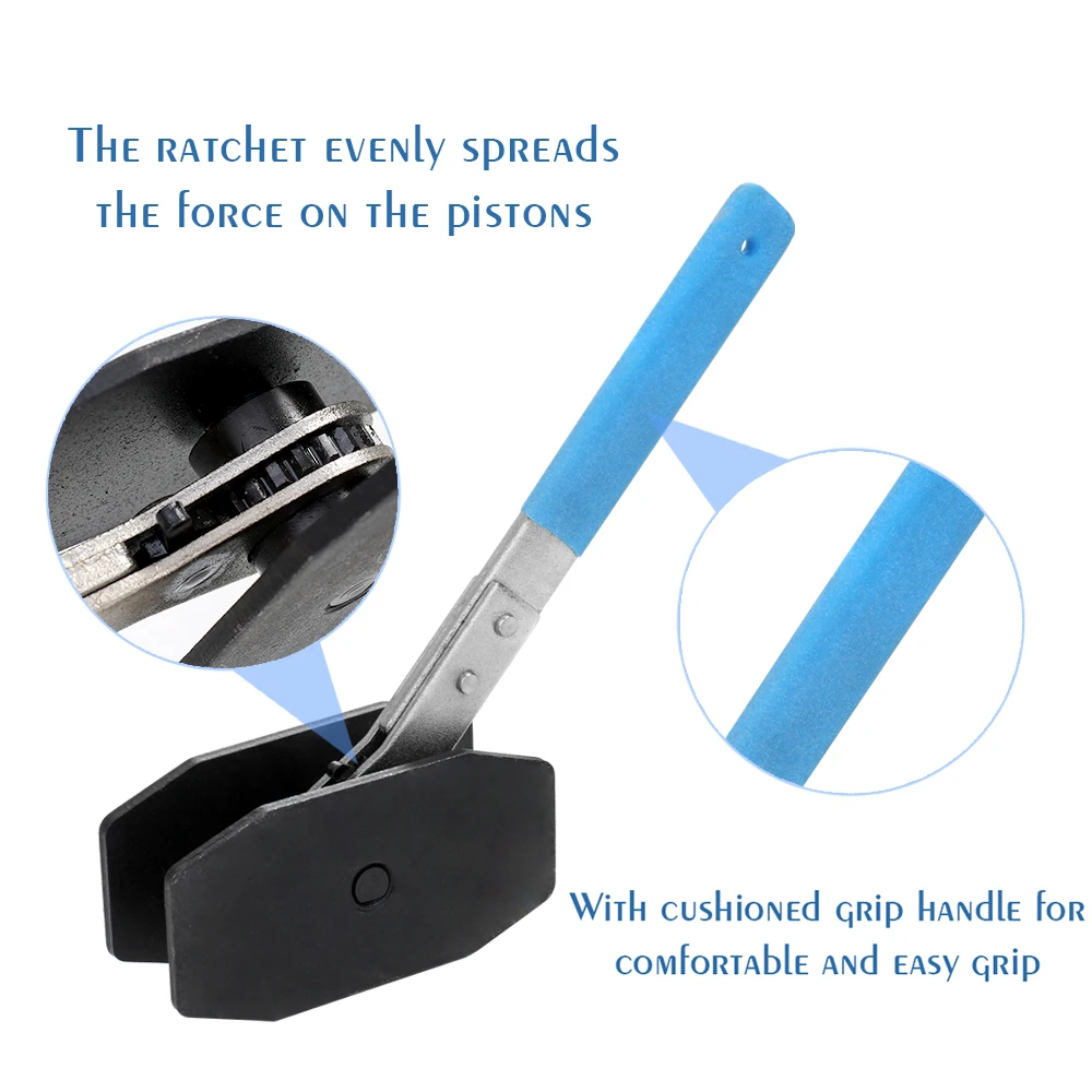 Ratchet Brake Piston Caliper Spreader Tool - Easy To Use Twin Quad Pistons Install Wrench Spreader Tools Hand Tool Accessories
Ratchet Brake Piston Caliper Spreader Tool - Easy To Use Twin Quad Pistons Install Wrench Spreader Tools Hand Tool Accessories