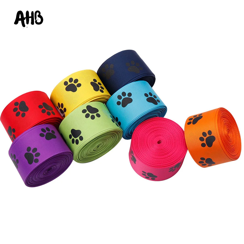 AHB 2Y/lot Grosgrain Ribbon 38MM Cute Dog Paw Printed Ribbon DIY Bows Gifts Wrapping Festival Decor Materials Handmade Supply
AHB 2Y/lot Grosgrain Ribbon 38MM Cute Dog Paw Printed Ribbon DIY Bows Gifts Wrapping Festival Decor Materials Handmade Supply