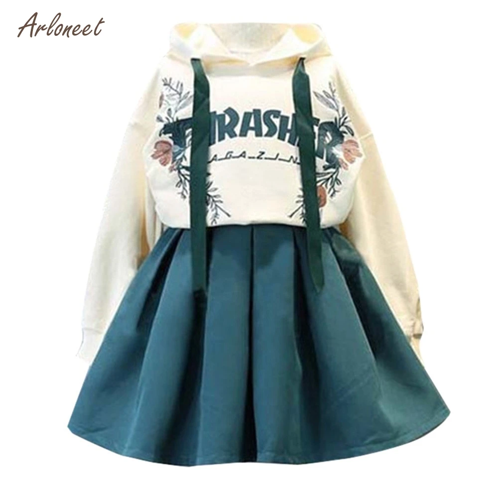 ARLONEET newborn baby sets infant girl clothing Baby Letter Thrasher printed hooded sweater+solid color skirt suit Set Clothes
ARLONEET newborn baby sets infant girl clothing Baby Letter Thrasher printed hooded sweater+solid color skirt suit Set Clothes