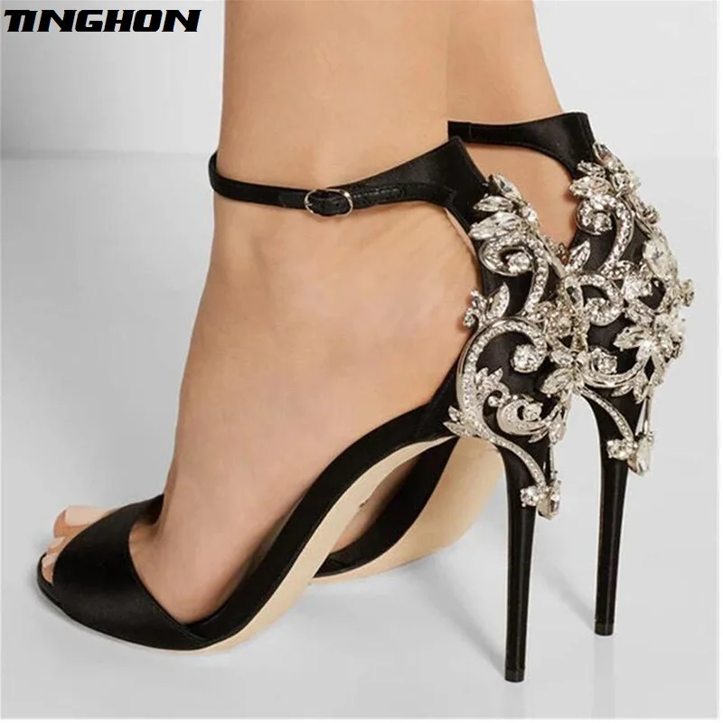 TINGHON Rhinestone Stiletto Lady Sexy Crystal Thin Heels Sandal Woman Ankle Strap Wedding Dress Shoes Pump Shoes
TINGHON Rhinestone Stiletto Lady Sexy Crystal Thin Heels Sandal Woman Ankle Strap Wedding Dress Shoes Pump Shoes