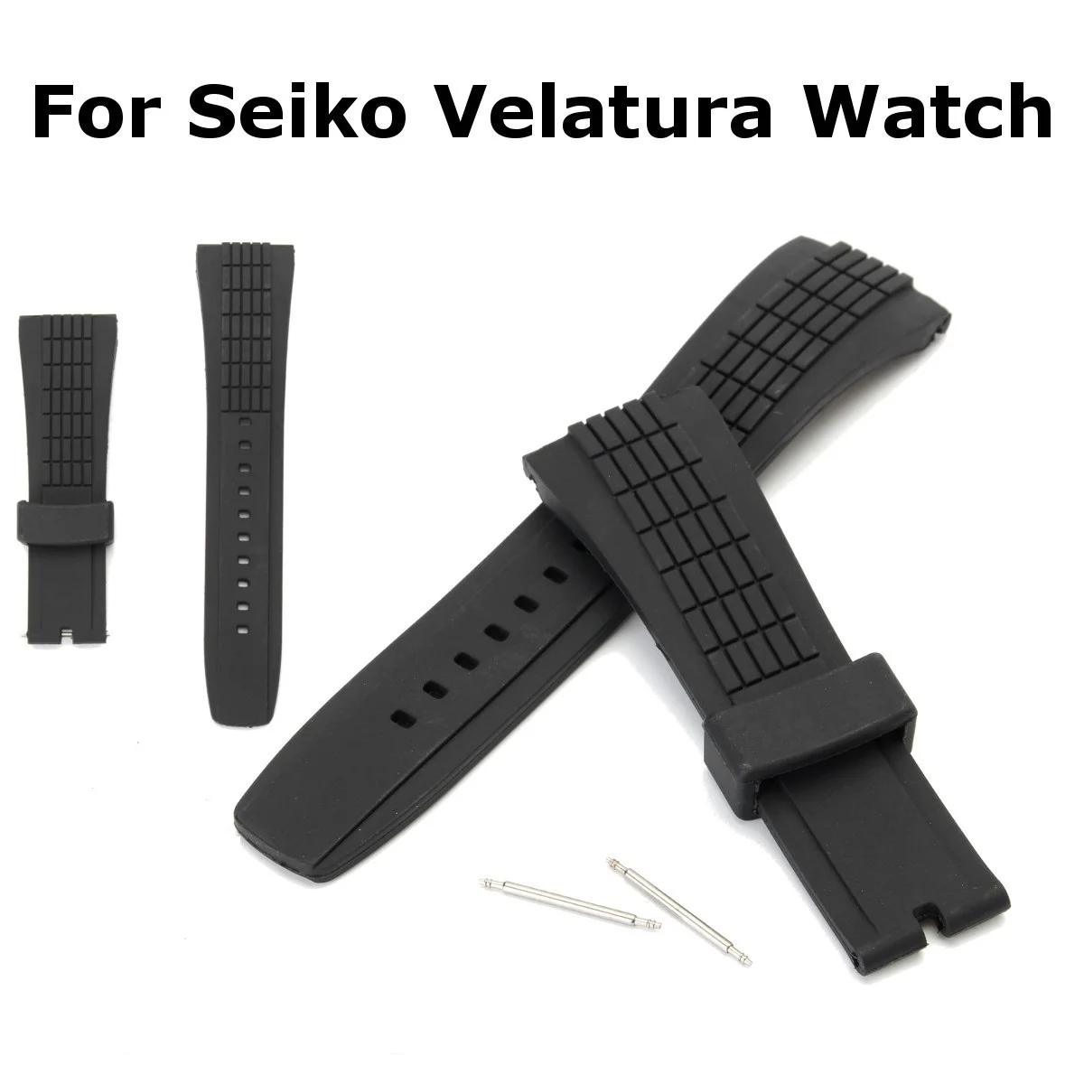 26mm Silicone Black Watch Band Strap For Seiko Velatura Watch Waterproof Rubber Replaceable Special Popular Watchbands 
26mm Silicone Black Watch Band Strap For Seiko Velatura Watch Waterproof Rubber Replaceable Special Popular Watchbands