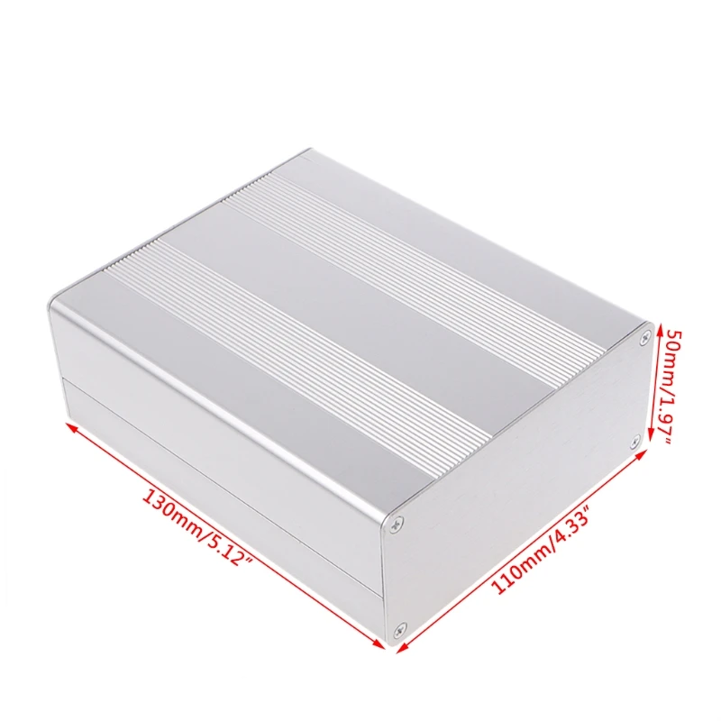 OOTDTY Aluminum Silver Box Enclosure Case Project Electronic For PCB Board DIY 130x110x50mm
OOTDTY Aluminum Silver Box Enclosure Case Project Electronic For PCB Board DIY 130x110x50mm