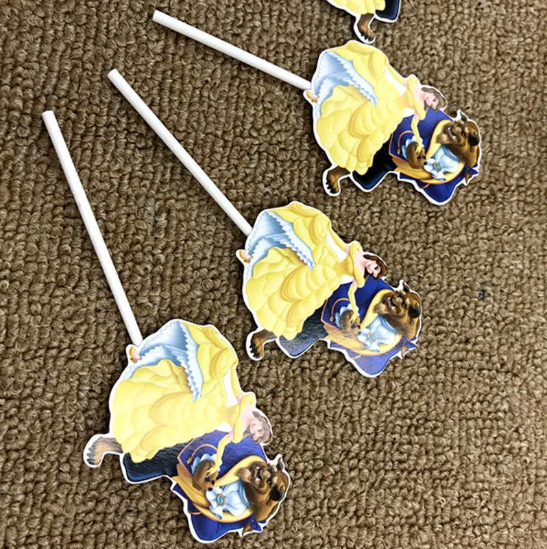 6pcs/lot Beauty and Beast cup cake toppers beauty beast cup cake decoration cake flag beauty and beast theme party supplies
6pcs/lot Beauty and Beast cup cake toppers beauty beast cup cake decoration cake flag beauty and beast theme party supplies