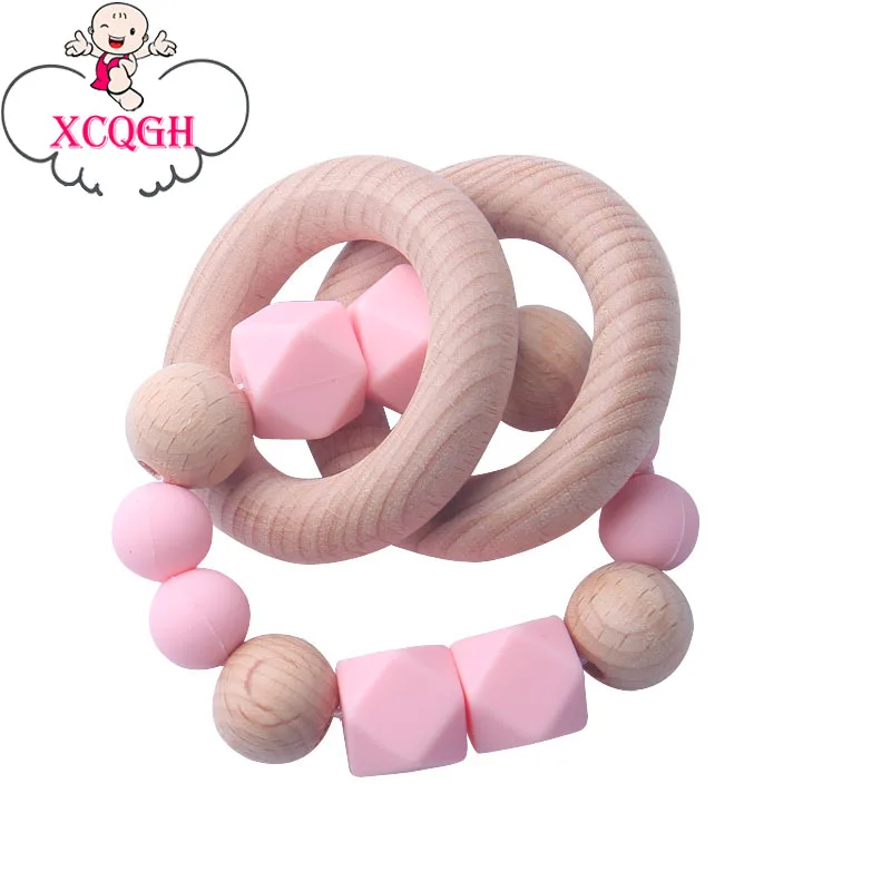 XCQGH Beech Wooden Teethers Silicone Hexagon Beads Teething Ring Baby Bijtring Toys Nursing Gifts
XCQGH Beech Wooden Teethers Silicone Hexagon Beads Teething Ring Baby Bijtring Toys Nursing Gifts