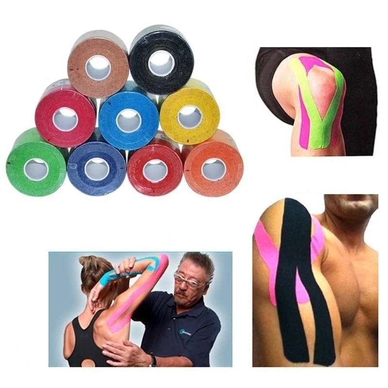 

1 Roll Kinesiology Muscle Tape Sports Athletic Elastic Physio Therapeutic 2.5cmX5m