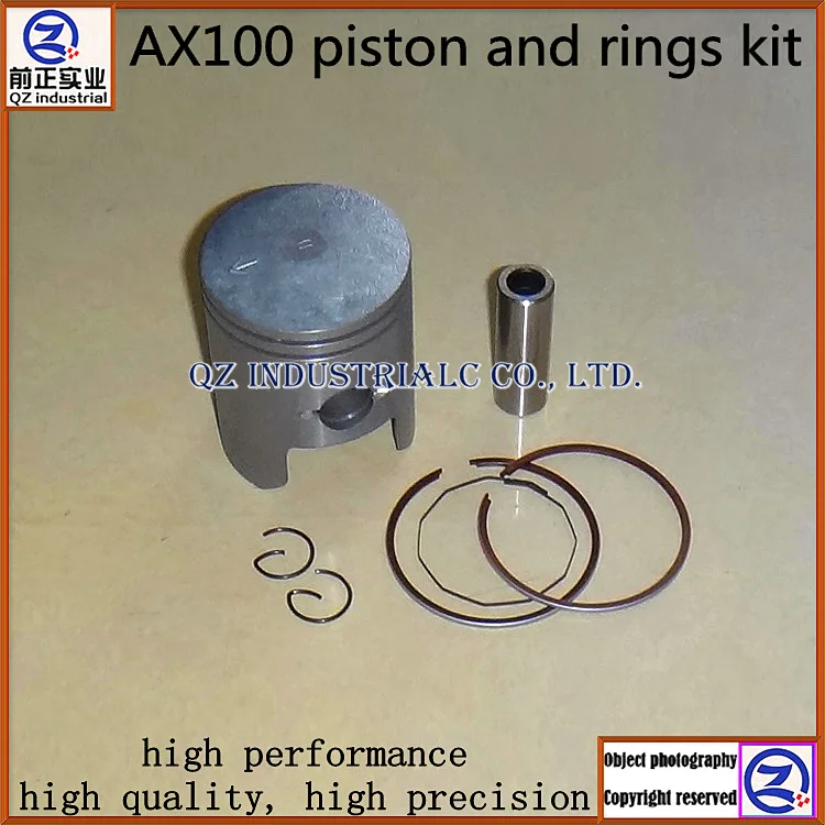 QZ industrial Free shipping new and high quality for SUZUKI bore size 50mm AX100 piston and rings kit.
QZ industrial Free shipping new and high quality for SUZUKI bore size 50mm AX100 piston and rings kit.