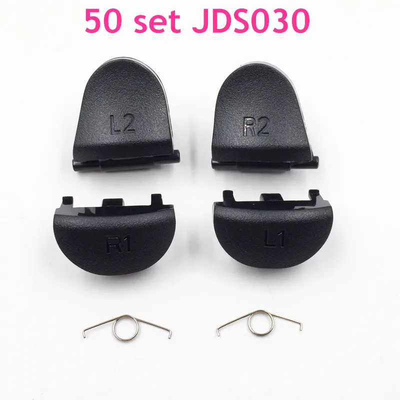 50 Set JDS-030 L1 R1 L2 R2 Trigger Button with Springs replacement for Playstations 4 PS4 Controller JDS030 Version LR buttons
50 Set JDS-030 L1 R1 L2 R2 Trigger Button with Springs replacement for Playstations 4 PS4 Controller JDS030 Version LR buttons