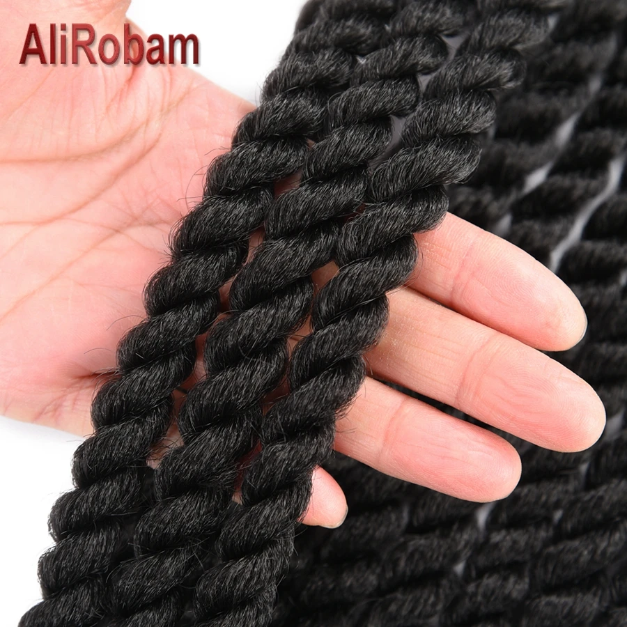 AliRobam Havana Mambo Twist Braid Black Gray brown Crochet Braids Ombre Color Synthetic Braiding Hair Extensions 12 Roots/pack
AliRobam Havana Mambo Twist Braid Black Gray brown Crochet Braids Ombre Color Synthetic Braiding Hair Extensions 12 Roots/pack