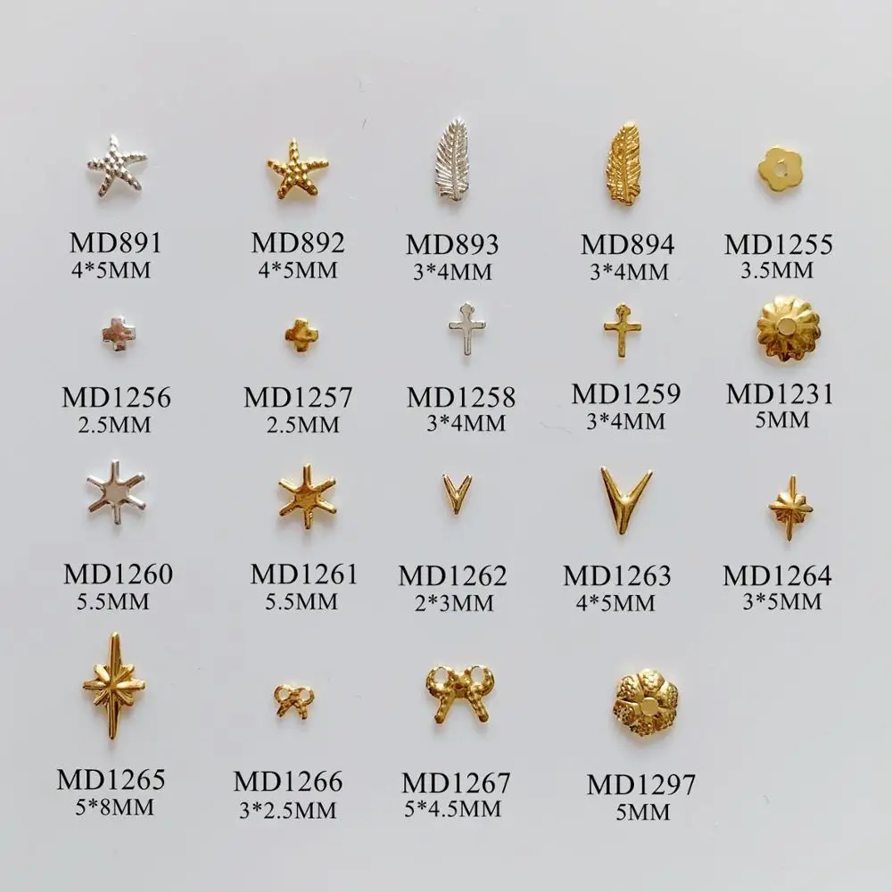 3D Approx.500pcs/bag Metal Stud Starfish Feather Cross Flower Star Bow 3D Charms MD891-1267
3D Approx.500pcs/bag Metal Stud Starfish Feather Cross Flower Star Bow 3D Charms MD891-1267
