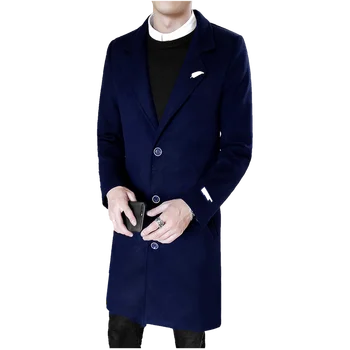 Nice New Autumn Winter Leisure Long Sections Woolen Blends Men Pure Color Casual Fashion Jackets Casual Male Overcoat M-4XL
Nice New Autumn Winter Leisure Long Sections Woolen Blends Men Pure Color Casual Fashion Jackets Casual Male Overcoat M-4XL