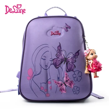Delune Orthopedic School Backpack for Gilrs Children Primary School Basg for kid Student Butterfly Mochila Infantil dropshipping 
Delune Orthopedic School Backpack for Gilrs Children Primary School Basg for kid Student Butterfly Mochila Infantil dropshipping