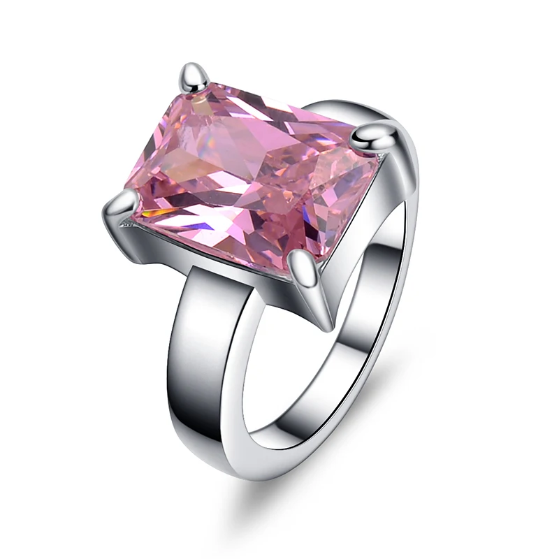 Pink Rings For Women Cubic Zirconia Square Big Imitation Row Clear Zircon Designer Statement Ring Valentine's Day Gift
Pink Rings For Women Cubic Zirconia Square Big Imitation Row Clear Zircon Designer Statement Ring Valentine's Day Gift
