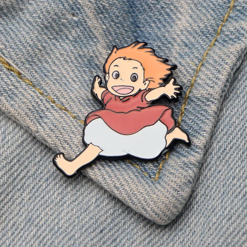 DMLSKY Ponyo on the Cliff Pin Running Ponyo cute Enamel Pins Shirt Lapel Pin Backpack Bags Badge Clothing Decoration Gifts M3483
DMLSKY Ponyo on the Cliff Pin Running Ponyo cute Enamel Pins Shirt Lapel Pin Backpack Bags Badge Clothing Decoration Gifts M3483
