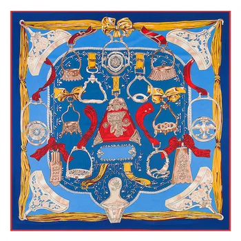 130*130CM 100% Silk Square Scarf Butterfly Print Woman Scarves Spanish Foulard Big Hijab Lady Bandana Christmas Party Decoration
130*130CM 100% Silk Square Scarf Butterfly Print Woman Scarves Spanish Foulard Big Hijab Lady Bandana Christmas Party Decoration