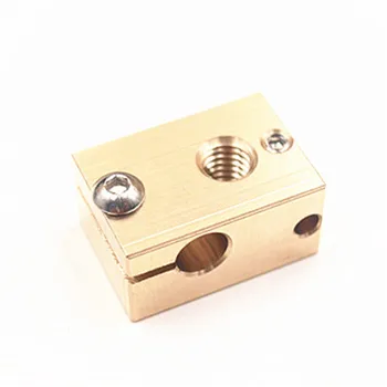 Funssor 3D Printer parts V6 PT100 copper heater block for sensor cartridges apply Reprap Prusa i3 and V6 hotend kit
Funssor 3D Printer parts V6 PT100 copper heater block for sensor cartridges apply Reprap Prusa i3 and V6 hotend kit