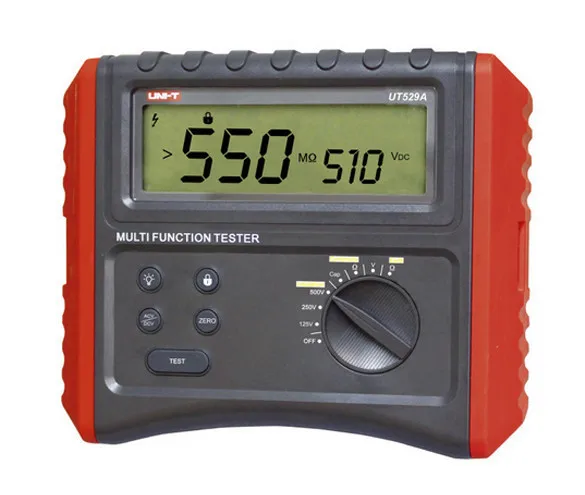UNI-T UT529A 500V Insulation 500Mohm & Earth Ground Resistance AC/DC Voltage Capacitance Continuity Multi-function Meter
UNI-T UT529A 500V Insulation 500Mohm & Earth Ground Resistance AC/DC Voltage Capacitance Continuity Multi-function Meter