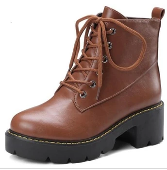 Zapatos Mujer Winter Ladies Platform Girls Lace Up Shoes Woman Women Pumps High Heels Chaussure Femme Ankle Martin Boots G61282
Zapatos Mujer Winter Ladies Platform Girls Lace Up Shoes Woman Women Pumps High Heels Chaussure Femme Ankle Martin Boots G61282