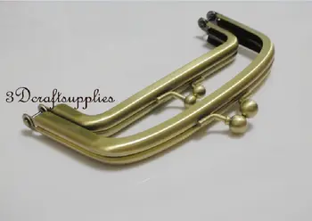 metal purse frame Double glue on clasp clip anti bronze 5 inch X 2 1/2 inch C24
metal purse frame Double glue on clasp clip anti bronze 5 inch X 2 1/2 inch C24