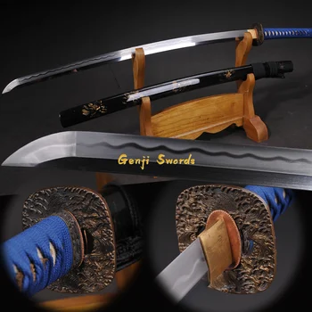 Full Handmade Japanese Samurai Sword T10 Carbon Steel Clay-Tempered Real Katana Sharp Edge Pure Brass Namikawa Tsuba
Full Handmade Japanese Samurai Sword T10 Carbon Steel Clay-Tempered Real Katana Sharp Edge Pure Brass Namikawa Tsuba