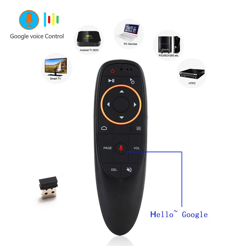 G10 voice remote control with 2.4G flying squirrel control multi-function remote control for Android set top box H96 max X96mini
G10 voice remote control with 2.4G flying squirrel control multi-function remote control for Android set top box H96 max X96mini