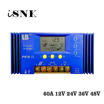 PWM 60A 12V/24V/36V/48V LCD display solar charger seale AGM GEL Iron li-ion lithium battery PWM solar charge controller
PWM 60A 12V/24V/36V/48V LCD display solar charger seale AGM GEL Iron li-ion lithium battery PWM solar charge controller