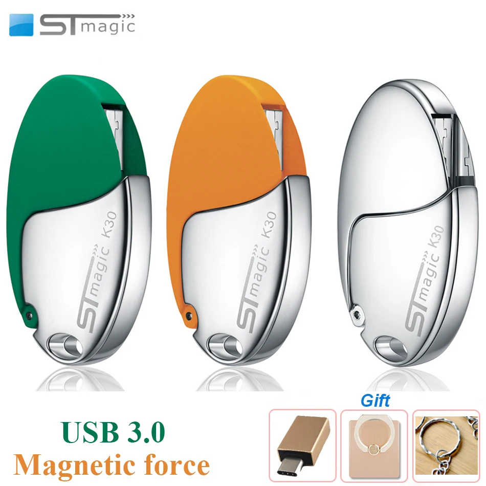 

STmagic Full Metal USB 3.0 High Speed USB Flash Drive Dinosaur Egg 16GB 32GB 64GB 128GB Magnetic bracelet pendrive memory stick