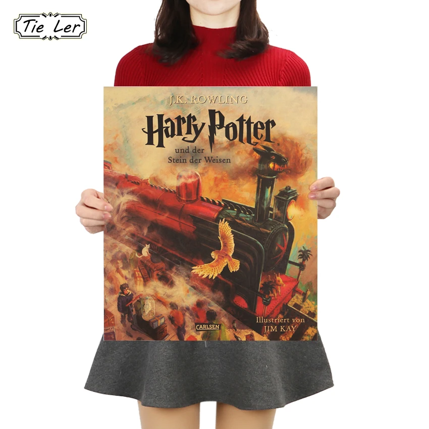 TIE LER Harry Potter Hogwarts Express Vintage Paper Poster Kraft Paper Wall Stickers Train Station Poster
TIE LER Harry Potter Hogwarts Express Vintage Paper Poster Kraft Paper Wall Stickers Train Station Poster
