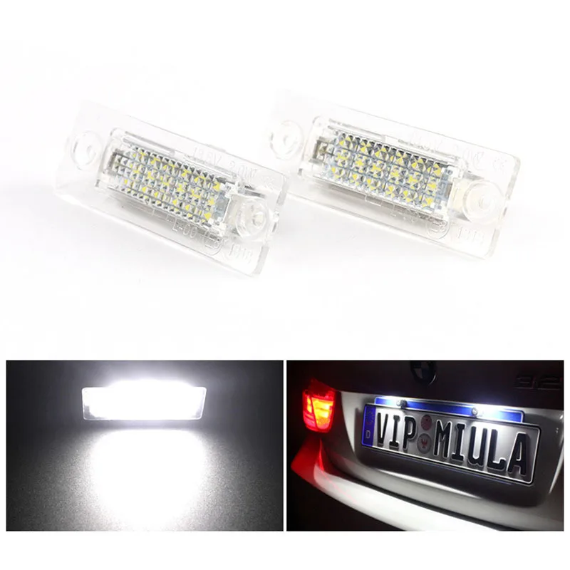 Car Styling 2Pcs 18 LED 3528 SMD Number License Plate Light Lamp For VW Touran Caddy 3 Golf 5 Plus Jetta 5 Passat B5.5 B6 Sedan
Car Styling 2Pcs 18 LED 3528 SMD Number License Plate Light Lamp For VW Touran Caddy 3 Golf 5 Plus Jetta 5 Passat B5.5 B6 Sedan