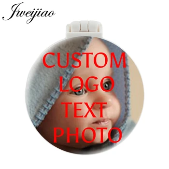 JWEIJIAO Custom Photo Print Folding Pocket Mirror With Massage Comb White Plastic Compact Portable Makeup Mirror Tools NA01
JWEIJIAO Custom Photo Print Folding Pocket Mirror With Massage Comb White Plastic Compact Portable Makeup Mirror Tools NA01