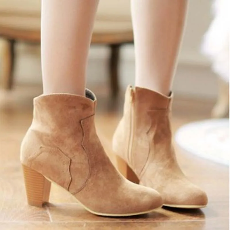 ENMAYER Winter fashion ankle boots Flock women boots zip designed martin Motorcycle Vintage British style women boots BIG SIZE
ENMAYER Winter fashion ankle boots Flock women boots zip designed martin Motorcycle Vintage British style women boots BIG SIZE