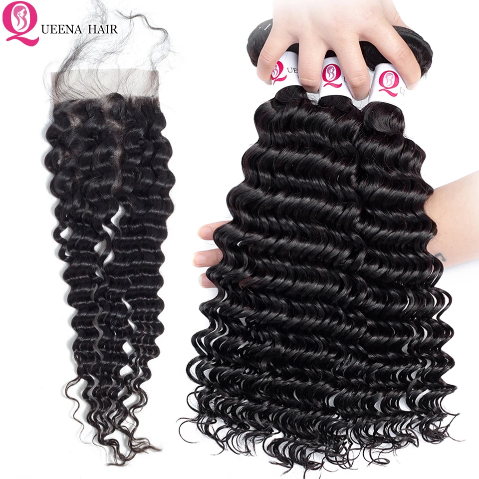 Queena Cheap Cambodian Deep Wave Bundles With Closure With by Hair Natural Color Deep Curly Human Hair Bundles With Closure Remy
Queena Cheap Cambodian Deep Wave Bundles With Closure With by Hair Natural Color Deep Curly Human Hair Bundles With Closure Remy