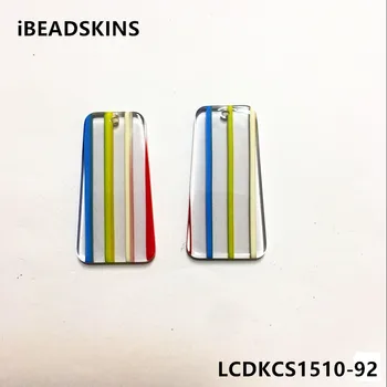 New arrival! 37x20mm 50pcs/lot acetic acid Striped trapezoid-shape charm for Handmade earring/Jewelry accessories DIY
New arrival! 37x20mm 50pcs/lot acetic acid Striped trapezoid-shape charm for Handmade earring/Jewelry accessories DIY