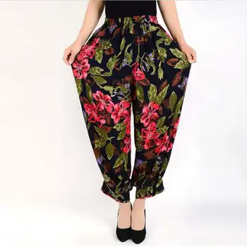 Women Casual Pants Summer 2018 New Cotton Comfortably Soft Elastic waist Loose Plus Size 4XL Print long Wide Leg Pants CM115 
Women Casual Pants Summer 2018 New Cotton Comfortably Soft Elastic waist Loose Plus Size 4XL Print long Wide Leg Pants CM115