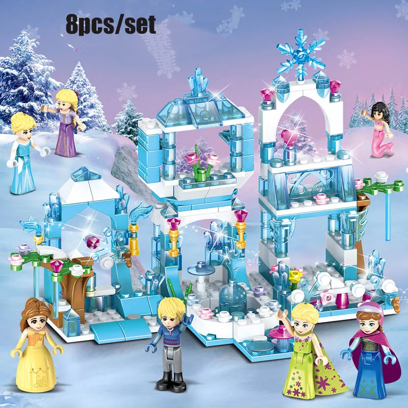 8 in 1 Princess Mermaid Elsa Anna Ice Castle Model Building Blocks Kit Toys Girl Kids Birthday Christmas Gifts
8 in 1 Princess Mermaid Elsa Anna Ice Castle Model Building Blocks Kit Toys Girl Kids Birthday Christmas Gifts