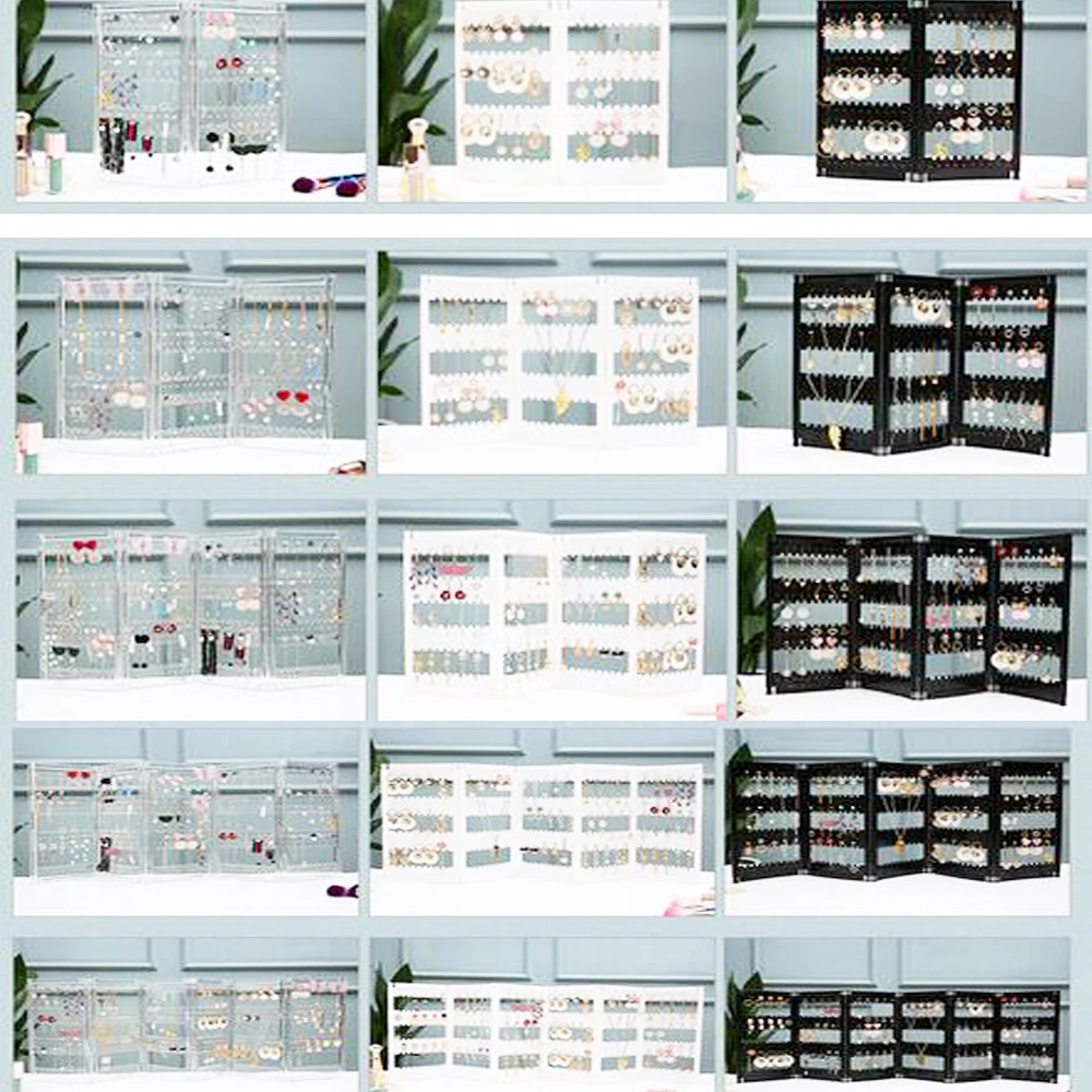 Earring Holder Jewelry Hanger Organizer Foldable Acrylic Jewelry Screen Display Stand Hanging Bracelets 2/3/4/5/6-Panel Holder
Earring Holder Jewelry Hanger Organizer Foldable Acrylic Jewelry Screen Display Stand Hanging Bracelets 2/3/4/5/6-Panel Holder