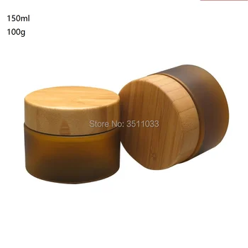 10pcs Refillable Frosted PET Plastic Cream Jar With Bamboo Lid Cream Lotion Cosmetic Container Jar Plastico Botella 100g 150ml
10pcs Refillable Frosted PET Plastic Cream Jar With Bamboo Lid Cream Lotion Cosmetic Container Jar Plastico Botella 100g 150ml