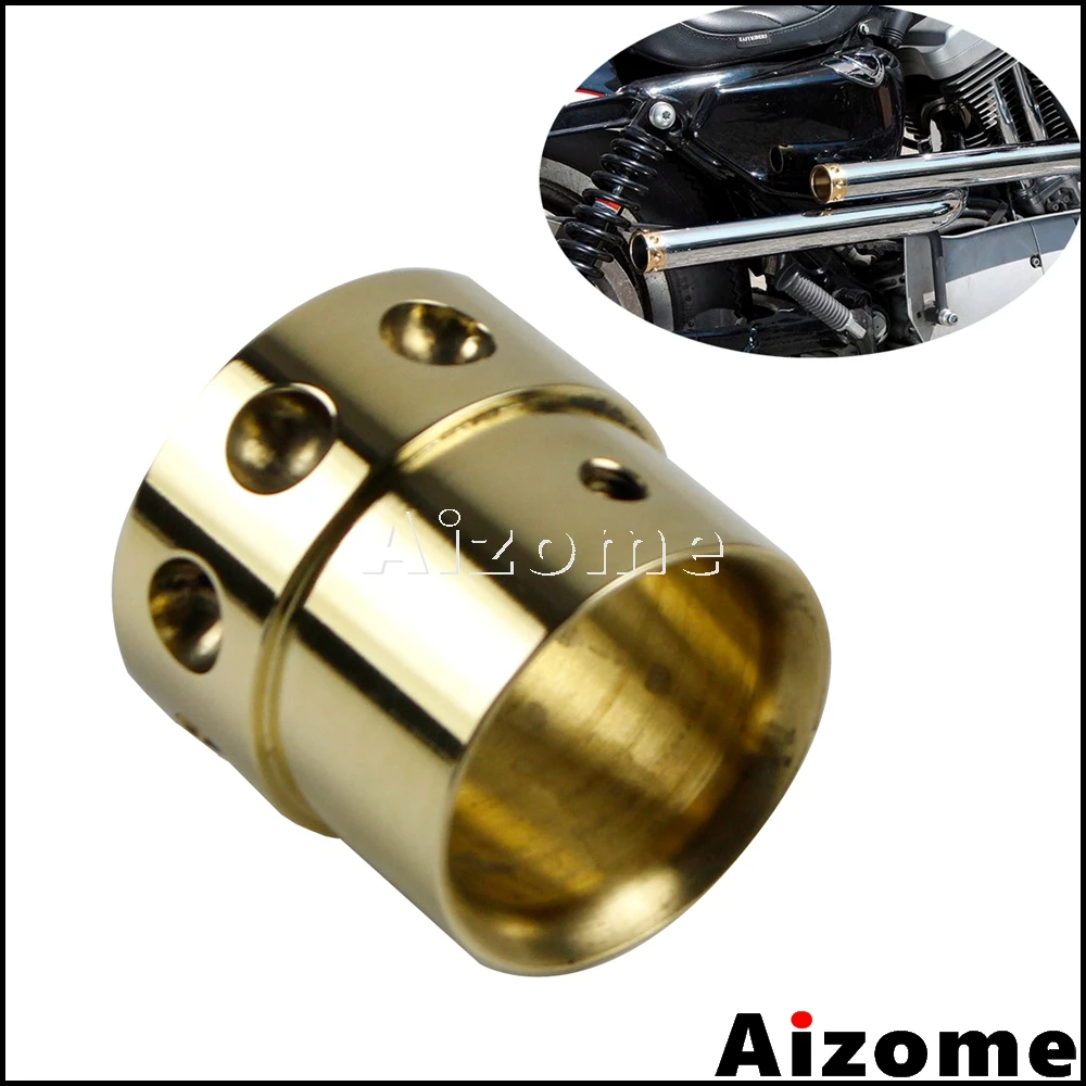 Cafe Racer Brass Drilled Exhaust Tips 1-3/4" Old School Motorcycle Exhaust Muffler Pipe Tip For Harley Scrambler Cruiser Bobber
Cafe Racer Brass Drilled Exhaust Tips 1-3/4" Old School Motorcycle Exhaust Muffler Pipe Tip For Harley Scrambler Cruiser Bobber