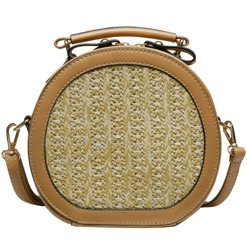Summer New Wave Weaving Package Woven Round Beach Bag Portable Handbags Fashion Korean Diagonal Cross Shoulder Bag
Summer New Wave Weaving Package Woven Round Beach Bag Portable Handbags Fashion Korean Diagonal Cross Shoulder Bag