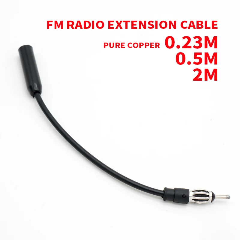 Pure Copper Car FM Radio Antenna Application 0.23M 0.5M 2M Antenna Extension Cable for Car Auto Parts CD Player DVD Navigation
Pure Copper Car FM Radio Antenna Application 0.23M 0.5M 2M Antenna Extension Cable for Car Auto Parts CD Player DVD Navigation