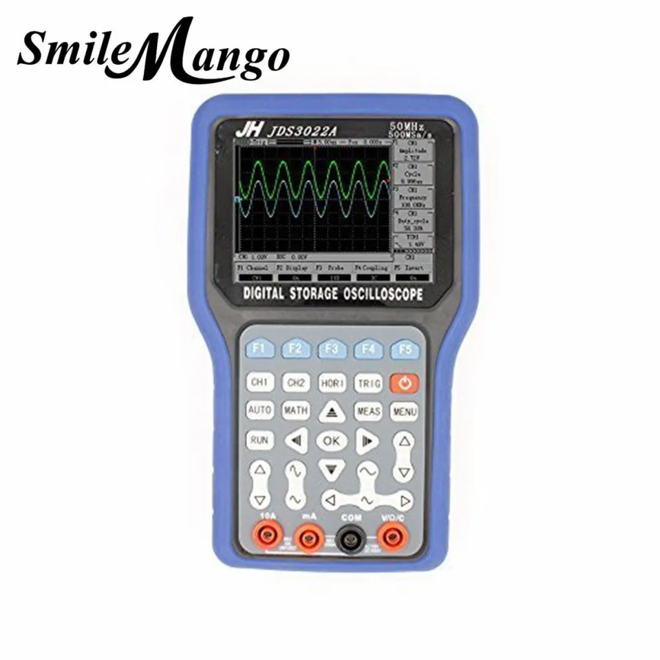 JinHan JDS3022A Series Handheld Digital Storage Oscilloscope and Digital Multimeter, 30MHz, Double Channel,250MSa/s Sample Rate
JinHan JDS3022A Series Handheld Digital Storage Oscilloscope and Digital Multimeter, 30MHz, Double Channel,250MSa/s Sample Rate