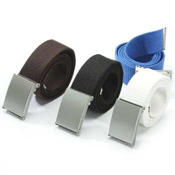 Herren Damen Waist Belt Silver Metal Buckle Canvas Waistband Strap Solid Chic Fashion Style
Herren Damen Waist Belt Silver Metal Buckle Canvas Waistband Strap Solid Chic Fashion Style