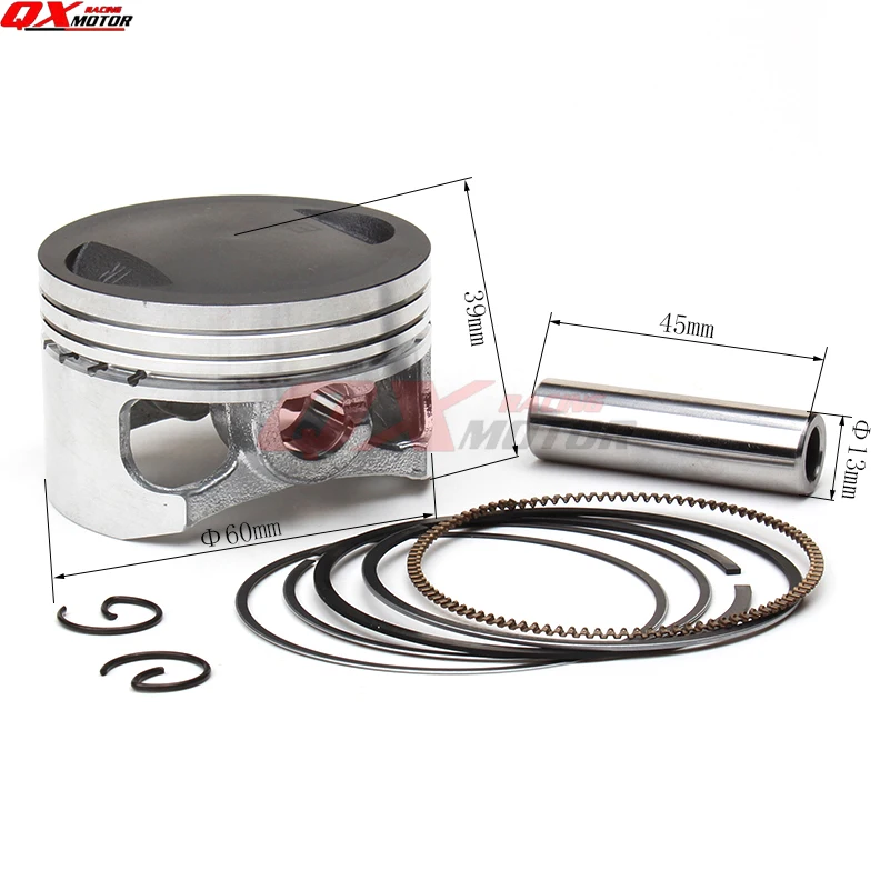 60mm Piston 13mm Pin Piston Ring Set for YINXIANG YX150cc YX160cc Engine 160cc Horizontal Engine Chinese Pit bike Dirt Bike
60mm Piston 13mm Pin Piston Ring Set for YINXIANG YX150cc YX160cc Engine 160cc Horizontal Engine Chinese Pit bike Dirt Bike
