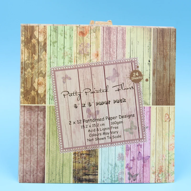 DIY Vintage Flower style Scrapbooking paper pack of 24 sheets handmade craft paper craft Background pad
DIY Vintage Flower style Scrapbooking paper pack of 24 sheets handmade craft paper craft Background pad