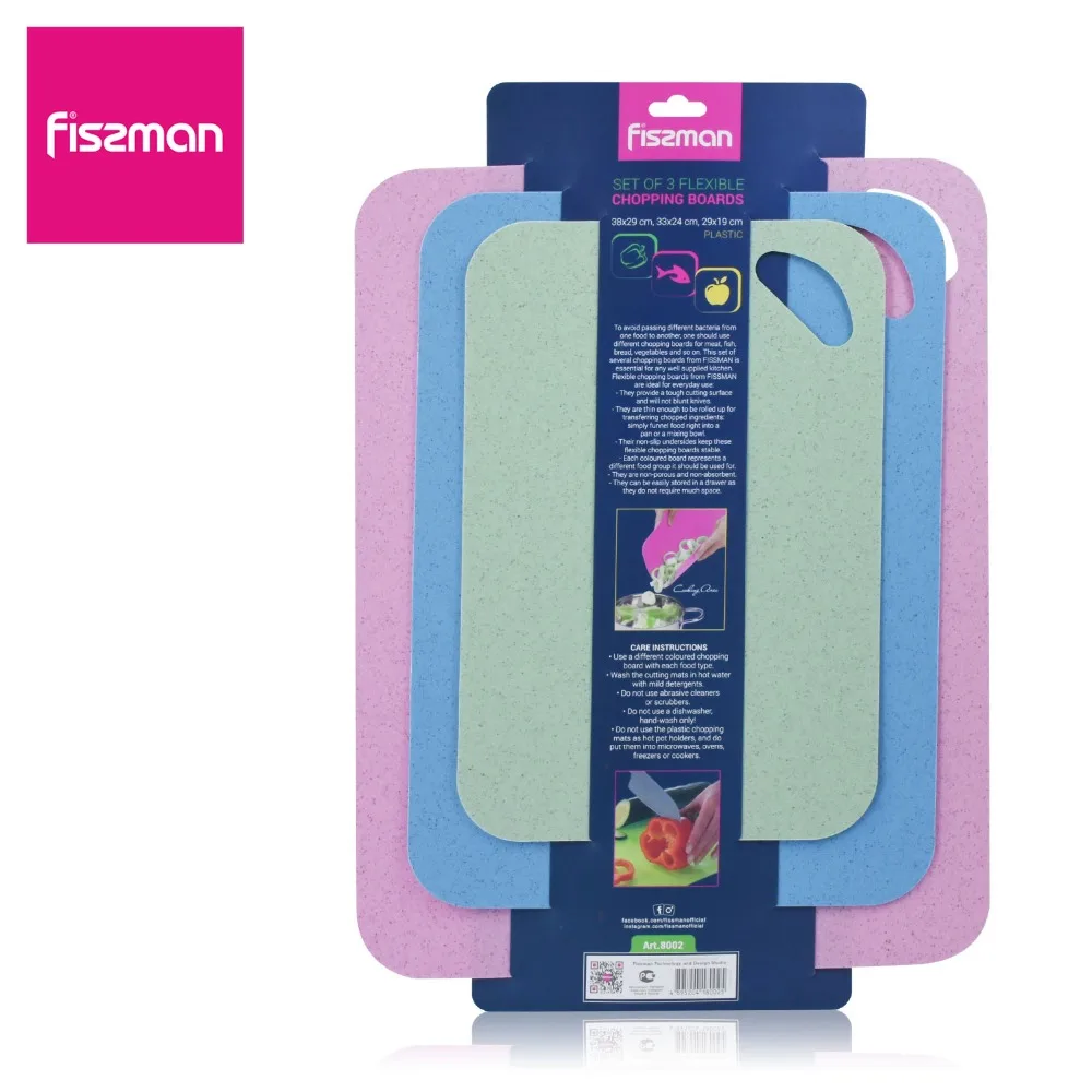 FISSMAN Wheat Straw Cutting Board Non-slip Plastic Mats Eco-friendly Chopping Block
FISSMAN Wheat Straw Cutting Board Non-slip Plastic Mats Eco-friendly Chopping Block