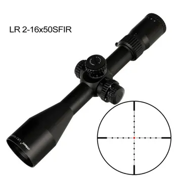 LR 2-16x50 SFIR Hunting Scope Mil Dot Glass Etched Reticle Red Illumination Side Parallax Turrets Lock Reset Riflescope
LR 2-16x50 SFIR Hunting Scope Mil Dot Glass Etched Reticle Red Illumination Side Parallax Turrets Lock Reset Riflescope