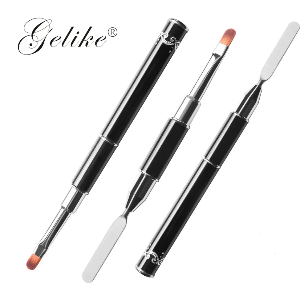 Gelike Poly Gel Nail Art Brush Pen Rhinestone Handle Nail Gel Brush/Dotting/Sculpturing/Liner Pens Dual Head Nail Art Tools
Gelike Poly Gel Nail Art Brush Pen Rhinestone Handle Nail Gel Brush/Dotting/Sculpturing/Liner Pens Dual Head Nail Art Tools