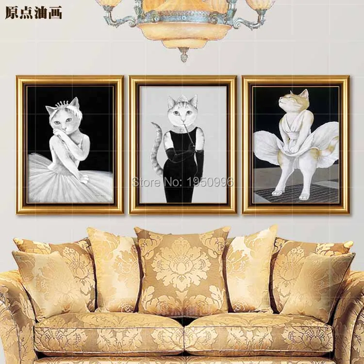 Hand Painted Marilyn Monroe Sexy Girl Cat Animal Oil Painting Animal Canvas Home Decoration Wall Pictures Living Room Pictures
Hand Painted Marilyn Monroe Sexy Girl Cat Animal Oil Painting Animal Canvas Home Decoration Wall Pictures Living Room Pictures