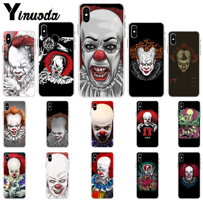 Мягкий чехол для телефона Yinuoda Clown Stephen King s It TPU Apple iPhone 8 7 6 S Plus X XS MAX 5 5S SE XR Чехлы